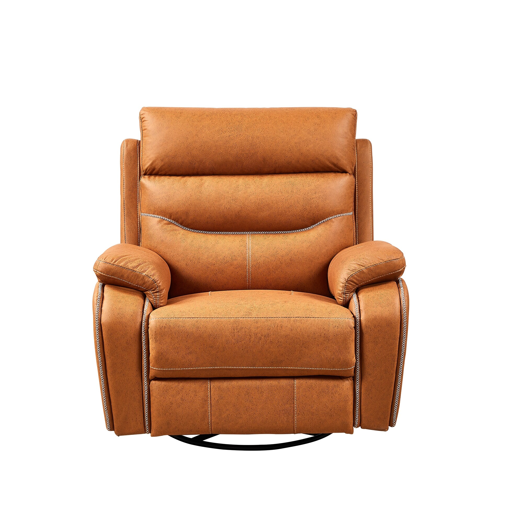 Oversized leather online swivel chair